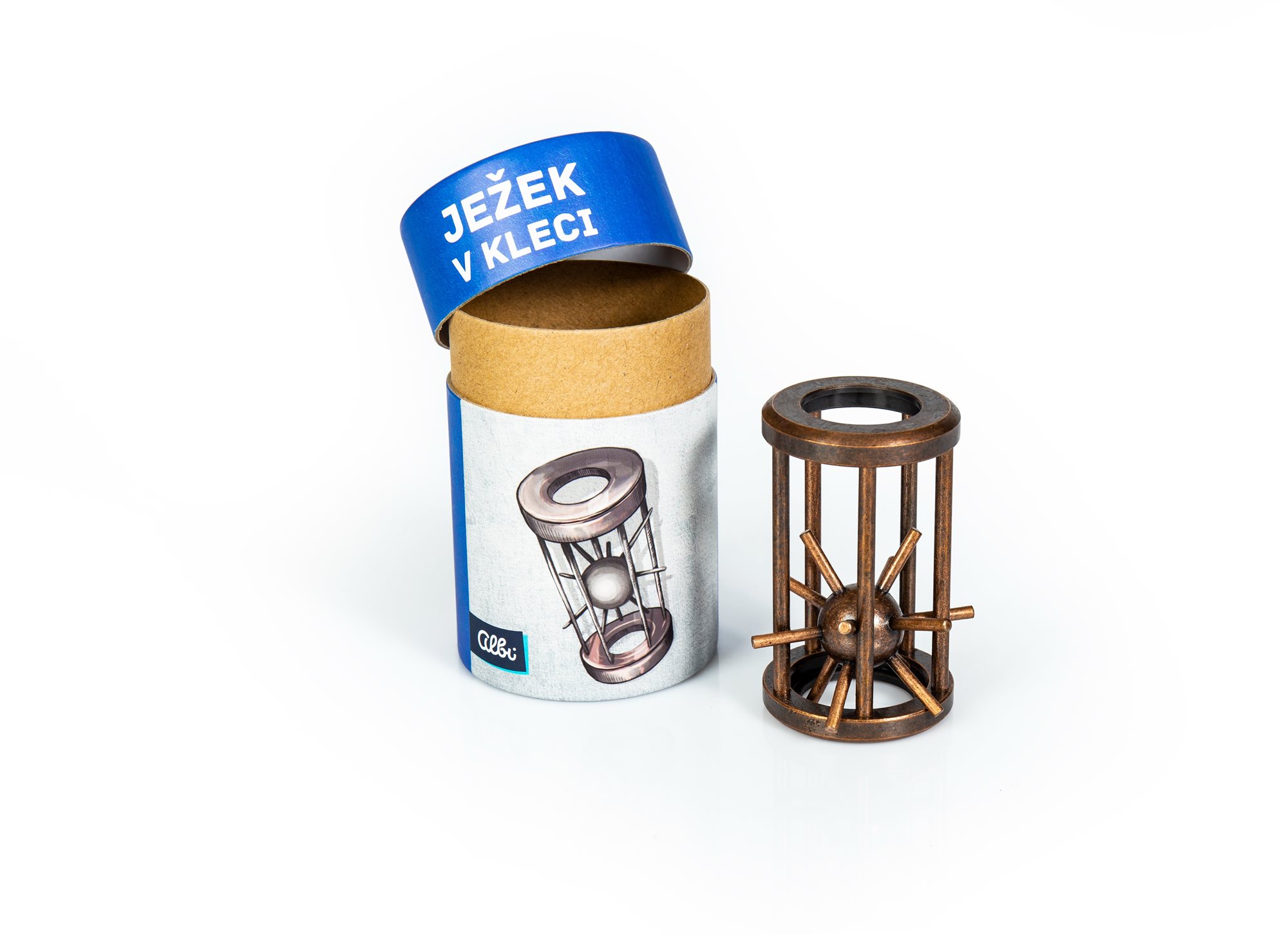 Ježko v klietke kov nový Hlavolam