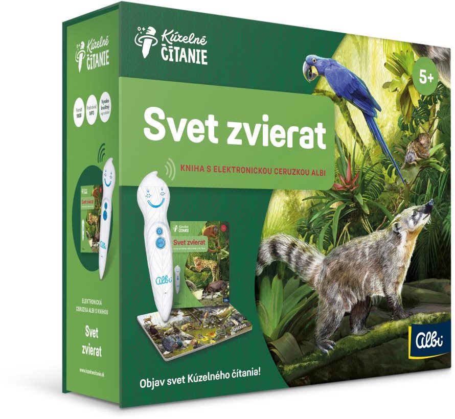 Kúzelné Čítanie – Svet Zvierat S Elektronickou Ceruzkou Albi SK...