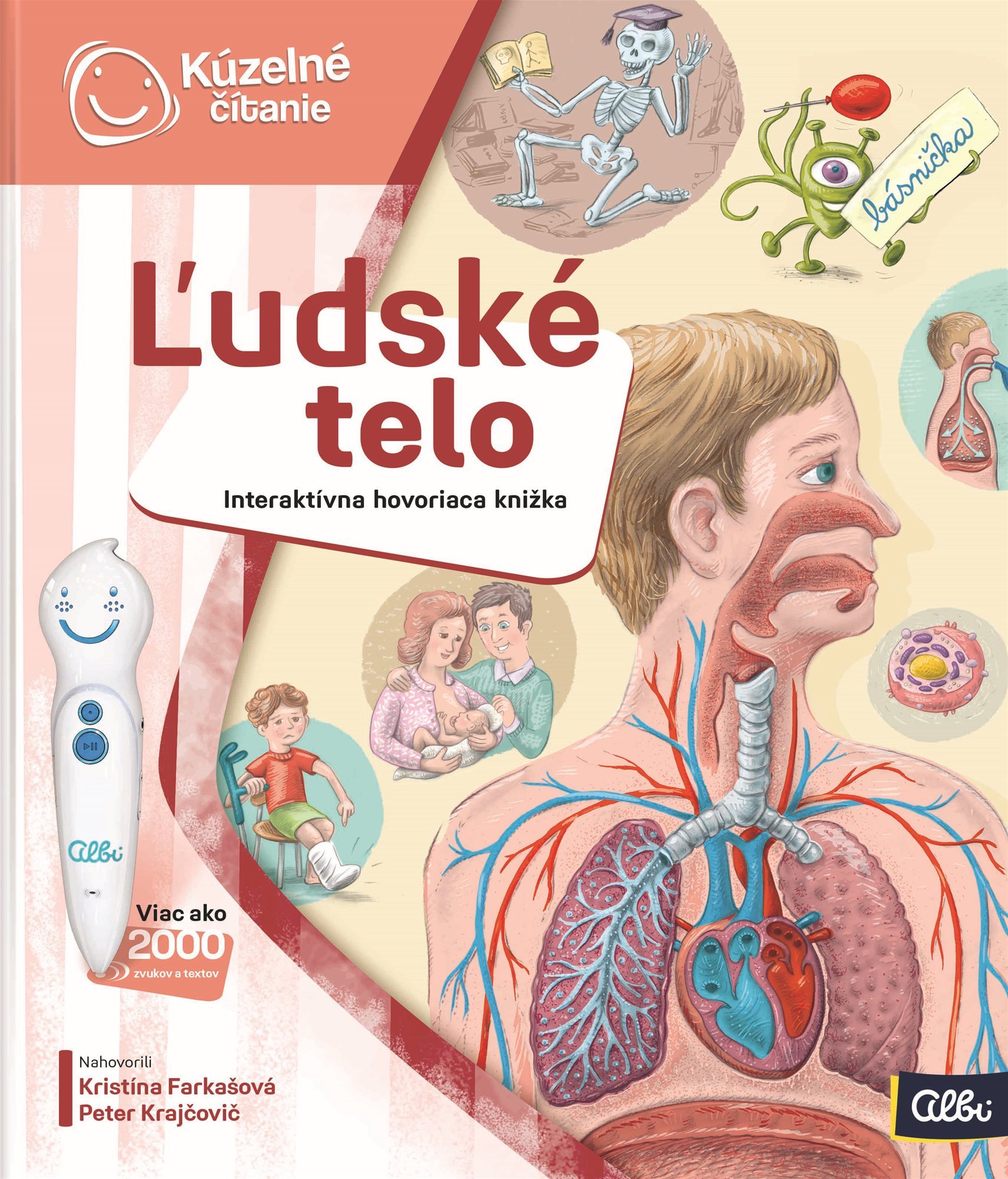 Kúzelné čítanie Kniha Ľudské telo SK Kúzelné čítanie