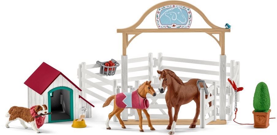 Schleich Horses, Hannah with Ruby, the Foal Figures