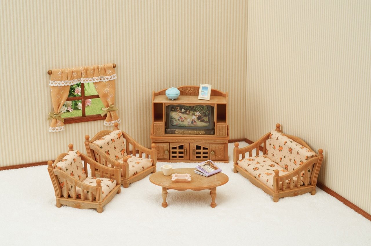 Sylvanian Families Set - Living Room Figure Accessories