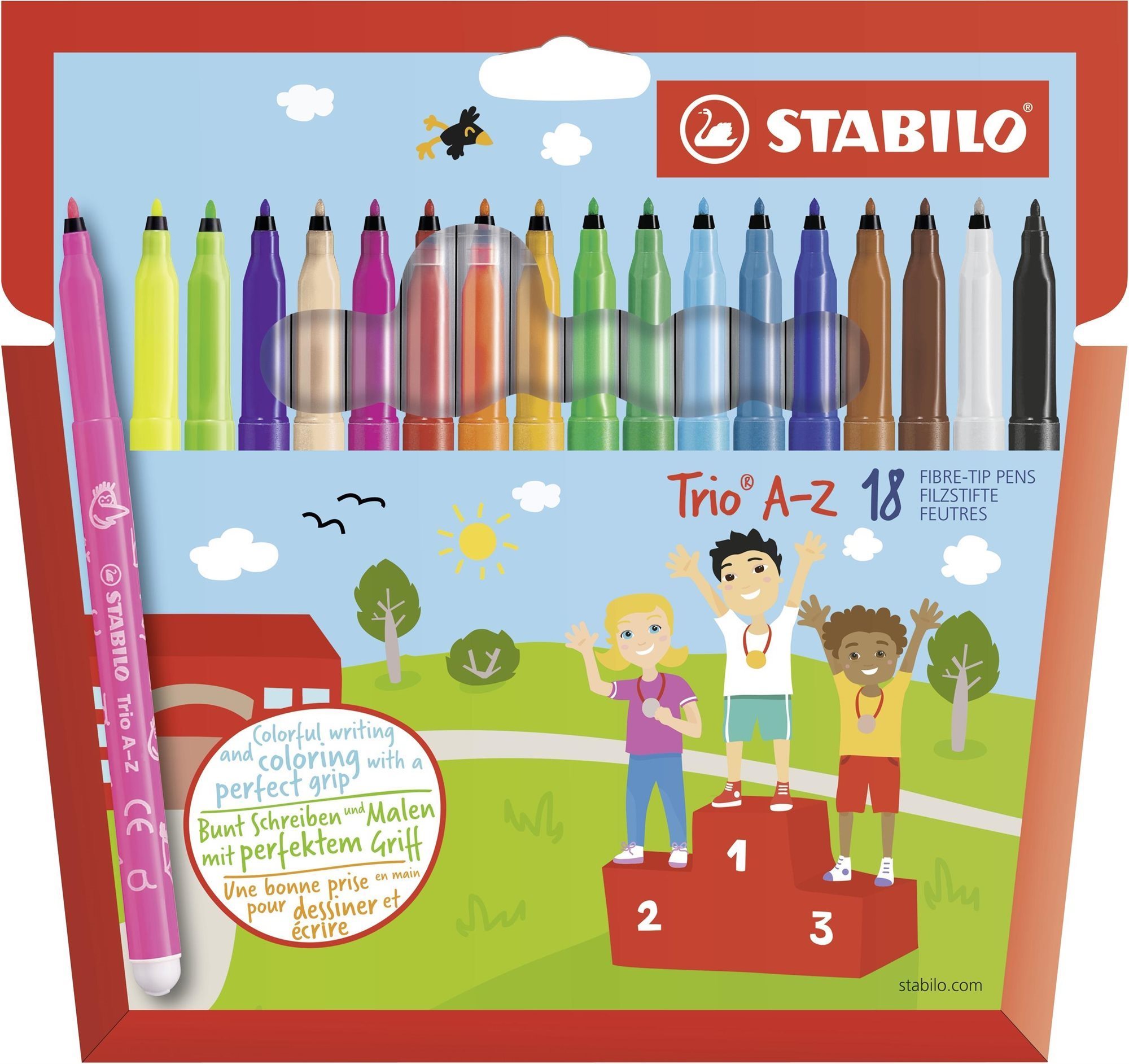 Stabilo Fixy Trio A-Z 18 ks Fixky
