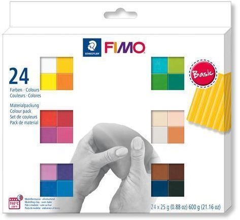 Fimo Soft Set 24 Farben Basic Knete