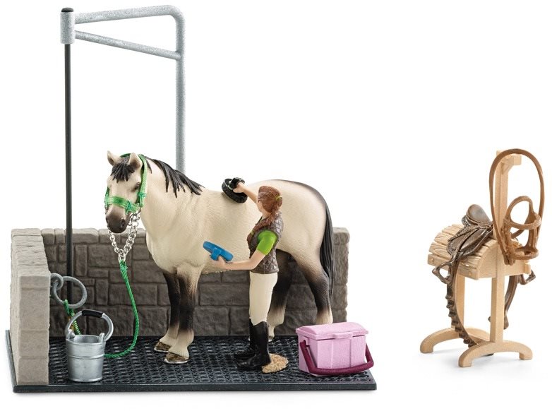 Schleich 42104 Horse Wash with Accessories Figure Accessories