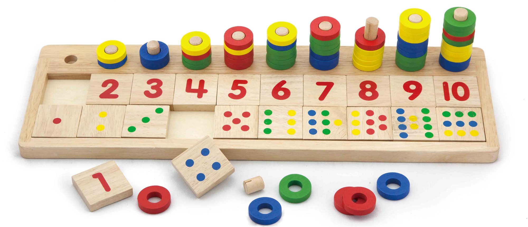 Viga Wooden Count & Match Numbers Set - Children's Maths Learning...