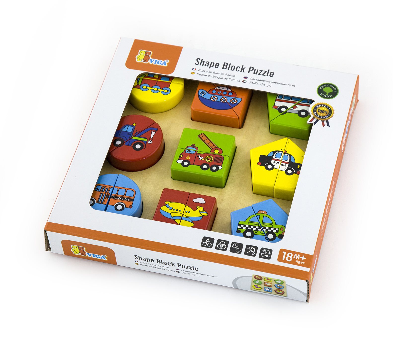 Drevené puzzle vkladačka – doprava Drevené puzzle