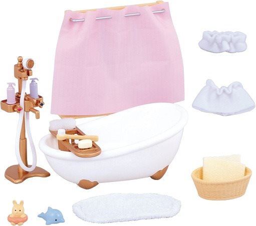 Sylvanian Families Bathroom and Accessories Set Figure Accessories