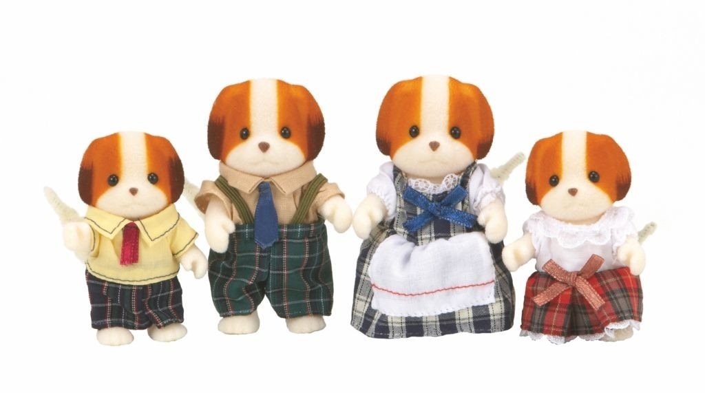Sylvanian Families Chiffon Dog Family Figures