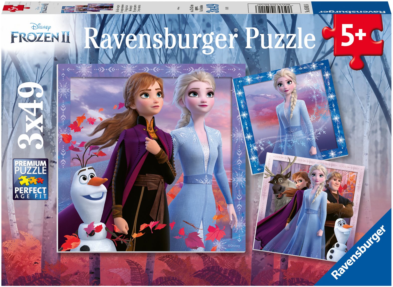 Ravensburgser 050116 Disney Frozen 2 - 3x49 pieces Jigsaw
