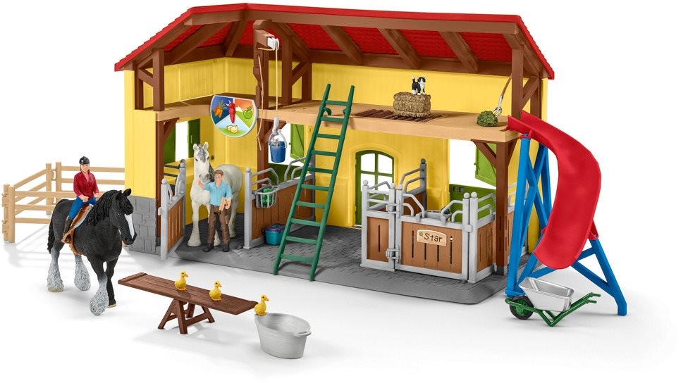 Schleich Istálló tartozékokkal lovakhoz 42485 Figura szett