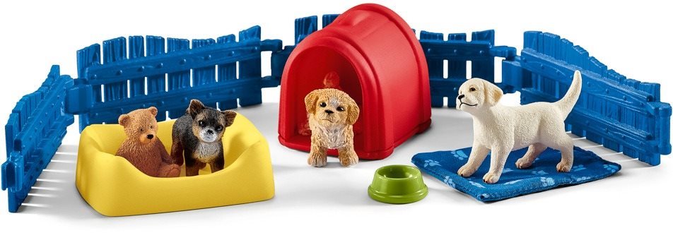 Schleich - Izbička pre šteniatka 42480 Set figúrok a príslušenstva