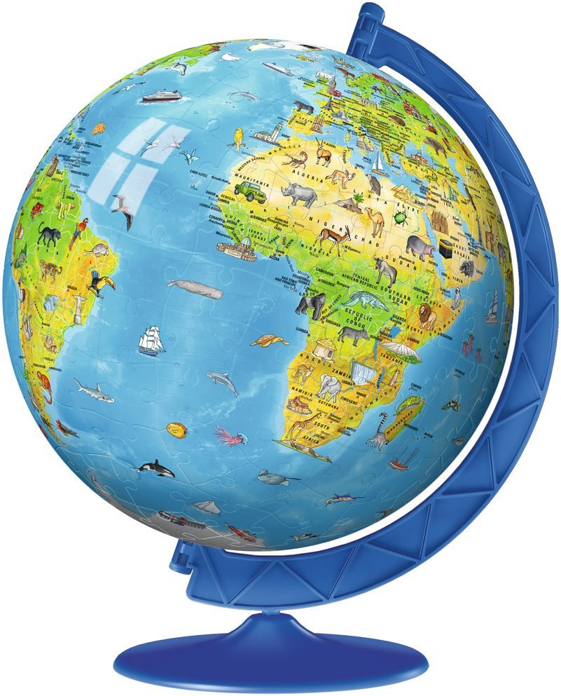Ravensburger 123384 Ball Detský Glóbus (anglický) 3D puzzle