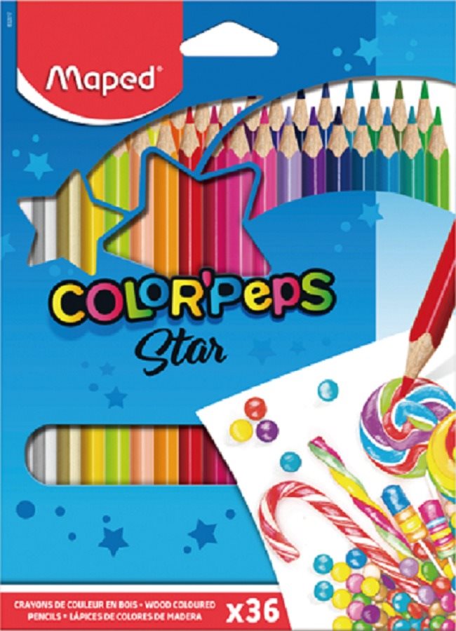 Maped Color Peps, 36 farieb Pastelky