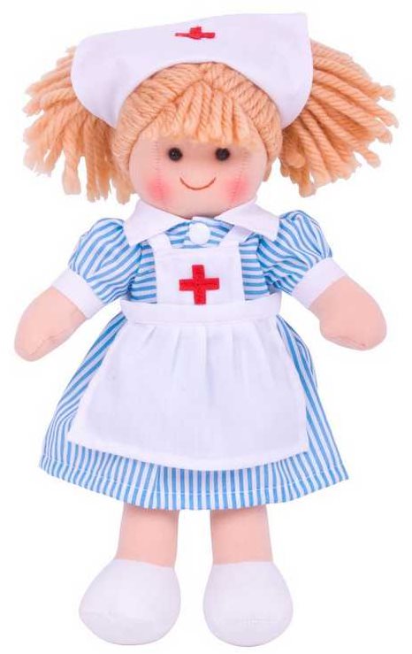Bigjigs zdravotná sestrička Nancy 25 cm Bábika