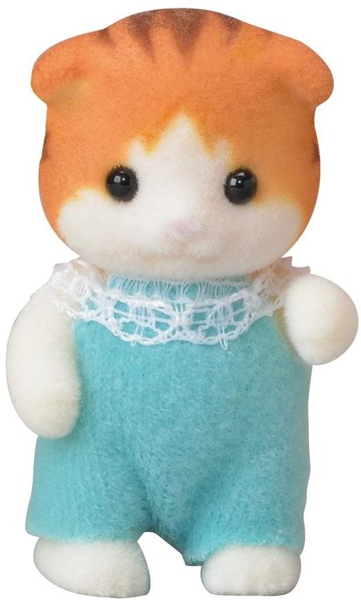 Sylvanian Families Baby Maple Kitten with Crib Game Set