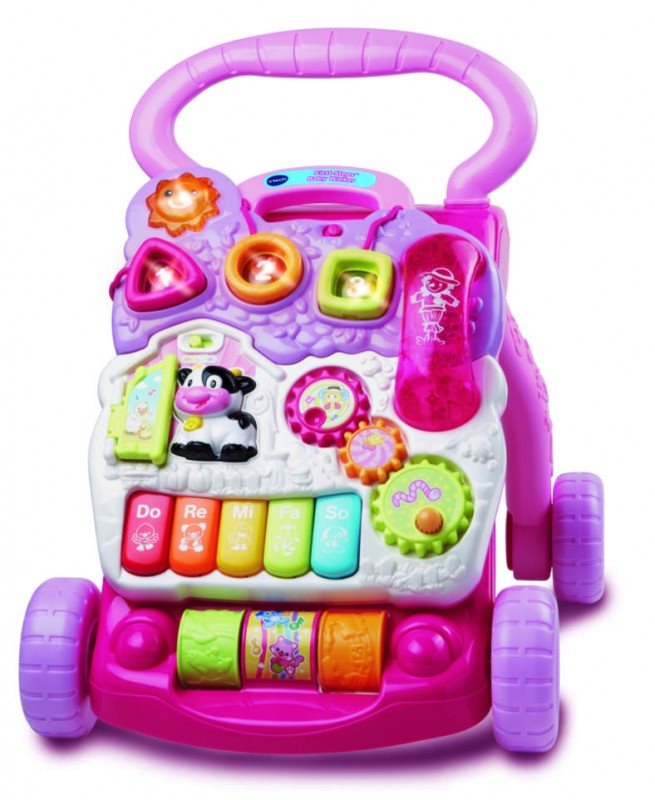 Vtech Chodúľka – Uč sa a poznávaj – ružová CZ Chodítko