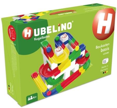 Hubelino Guľôčková dráha – Súprava s kockami Basic 123 ks Guľôčková...