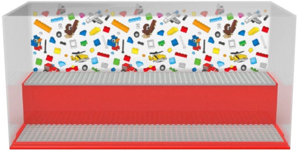 LEGO Iconic Herná a zberateľská skrinka – červená Úložný box