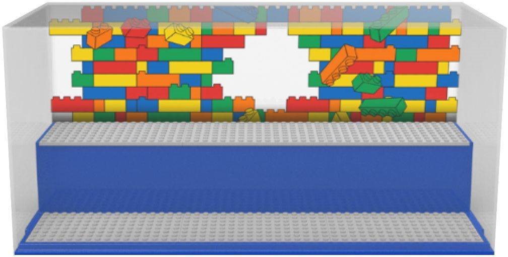 LEGO Iconic Herná a zberateľská skrinka – modrá Úložný box