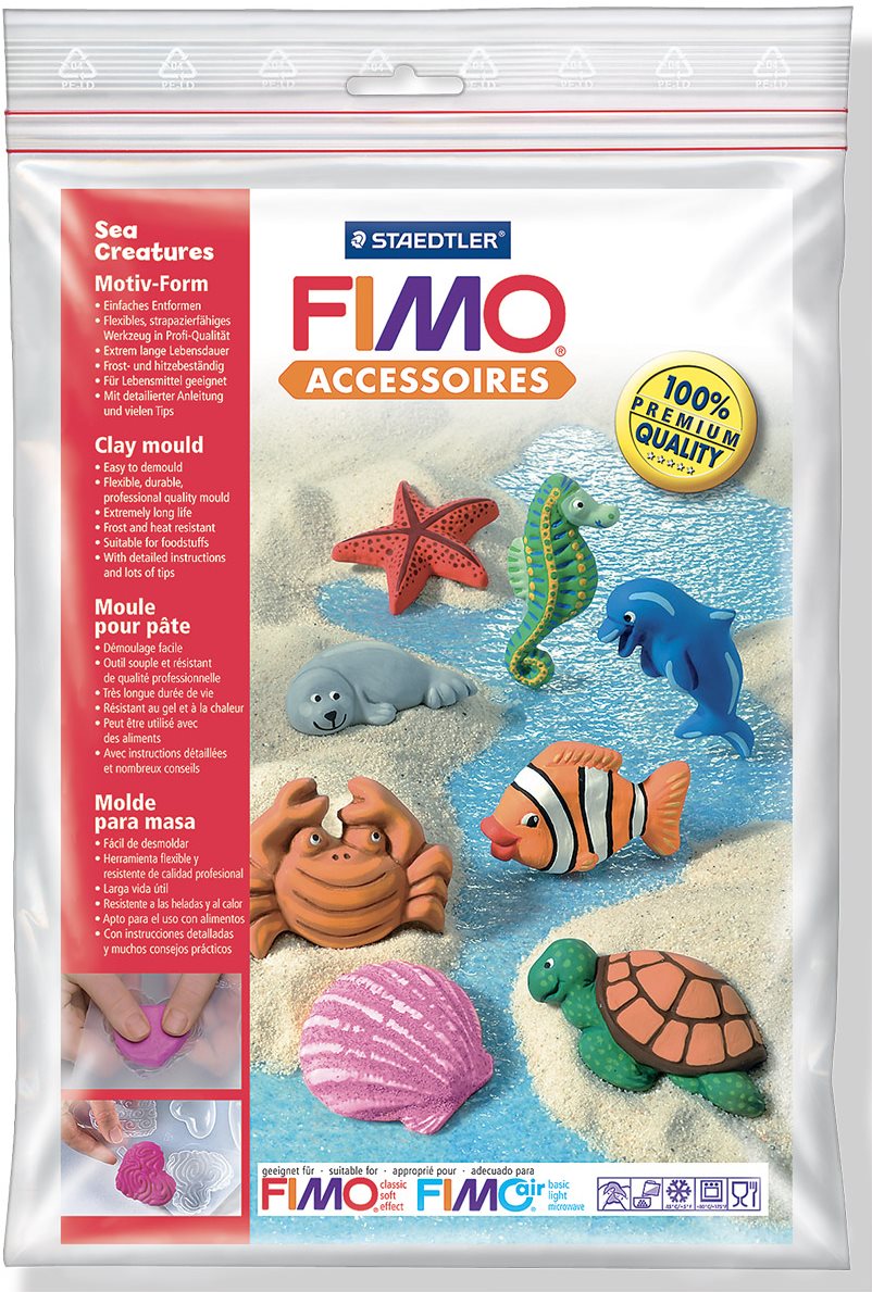 Fimo Sea creatures szilikon forma Csináld magad készlet gyerekeknek