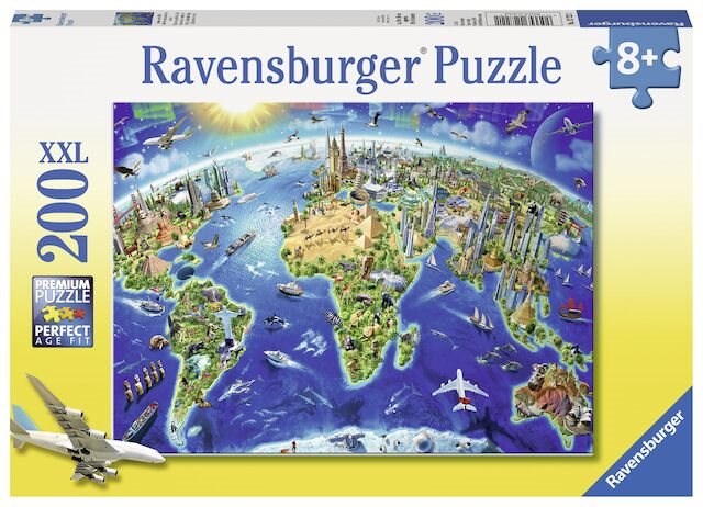Ravensburger 127221 Large Map of the World Jigsaw