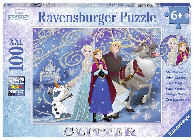 Ravensburger 136100 Disney Frozen Glitter in the Snow Jigsaw