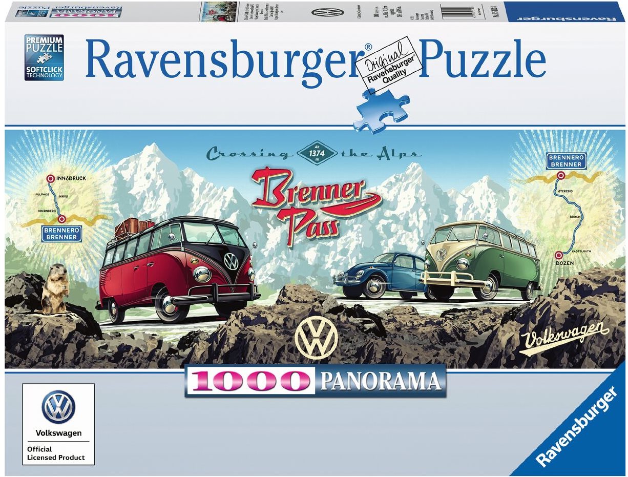 Ravensburger Crossing the Alps Brenner Pass with VW Jigsaw