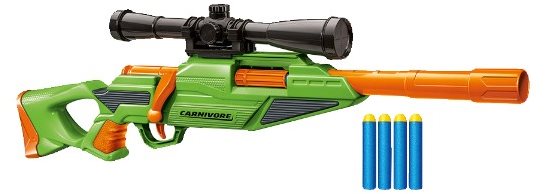 BuzzBee Long Distance darts Carnivore Detská pištoľ