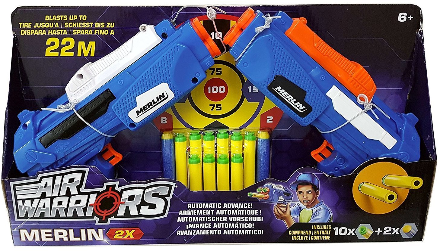 BuzzBee Long Distance darts Merlin Detská pištoľ