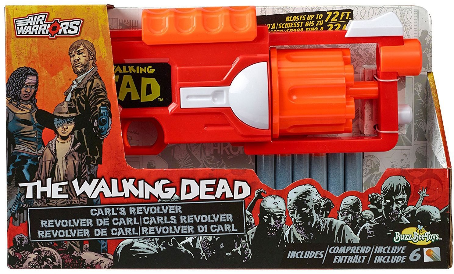 BuzzBee The Walking Dead Rick's Revolver Detská pištoľ