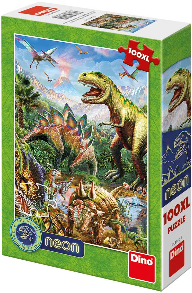 World of Dinosaurs - Neon Jigsaw