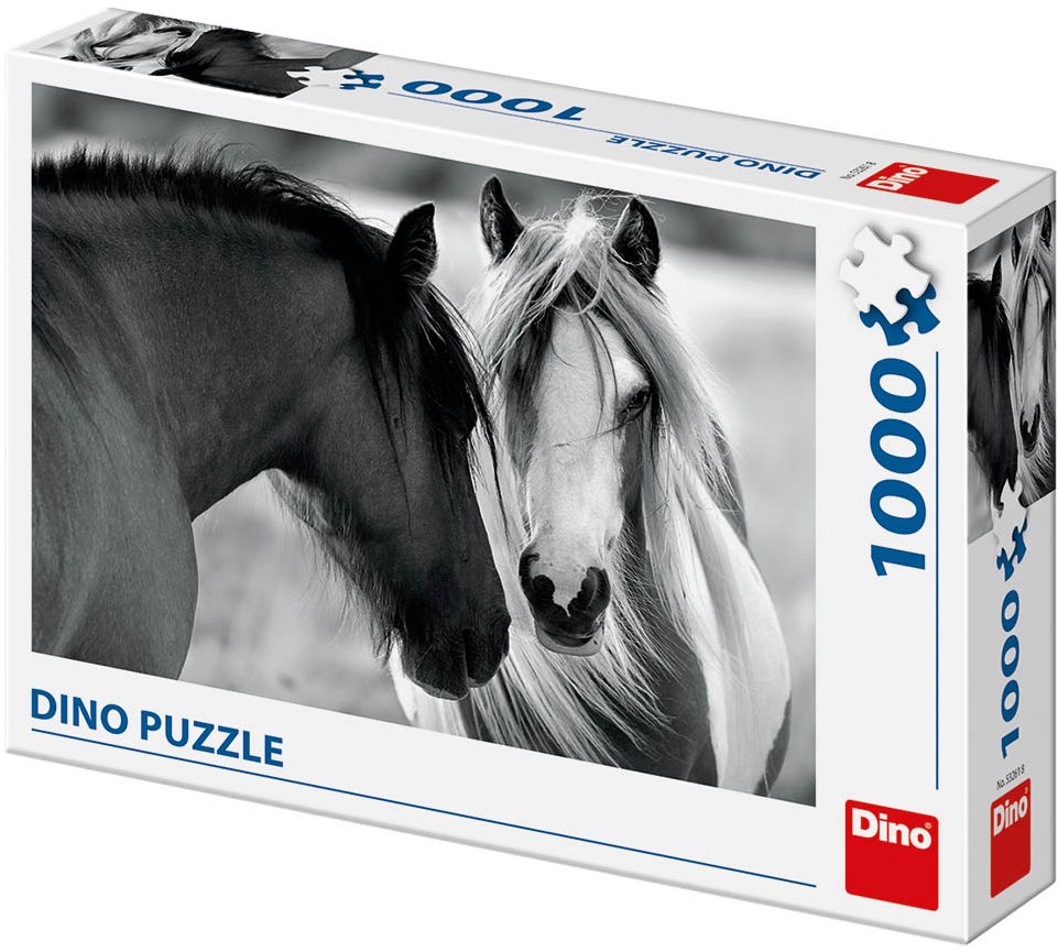 Horses Black and White Jigsaw