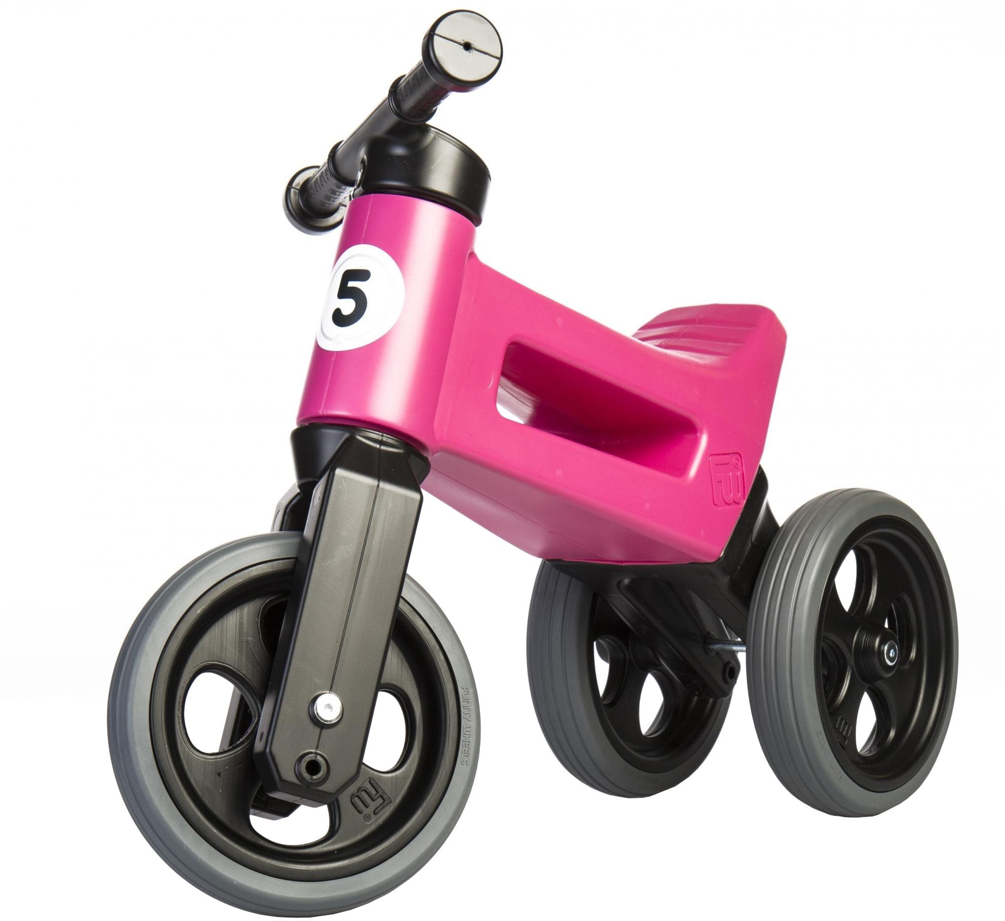Funny Wheels New Sport 2 v 1 – ružové Odrážadlo