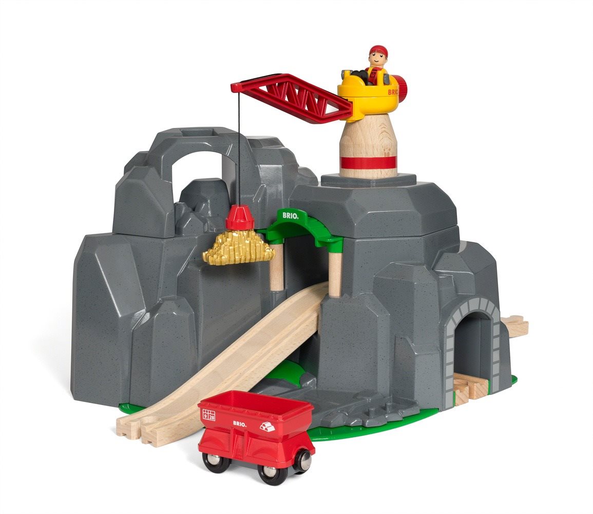 Brio World 33889 Žeriav a horský tunel Vláčiková dráha