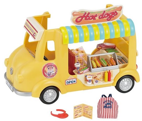 Sylvanian Families Mobile Hot Dog Shop Figure Accessories
