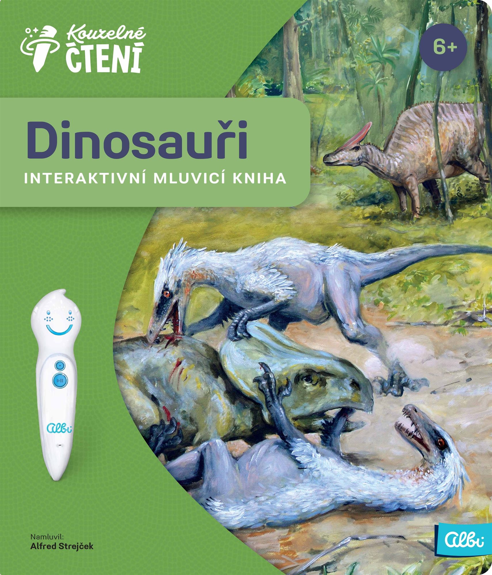 Kouzelné čtení – Kniha Dinosauri Kúzelné čítanie