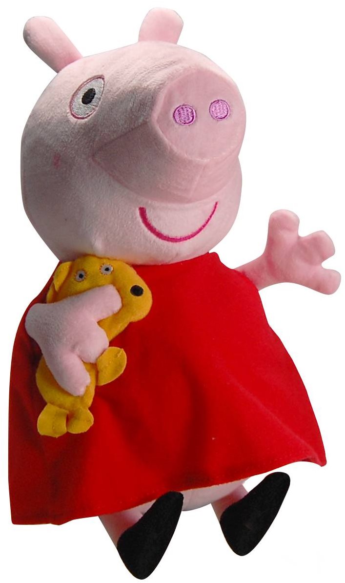 Peppa Pig - Plush Peppa with a friend 35.5cm Soft Toy