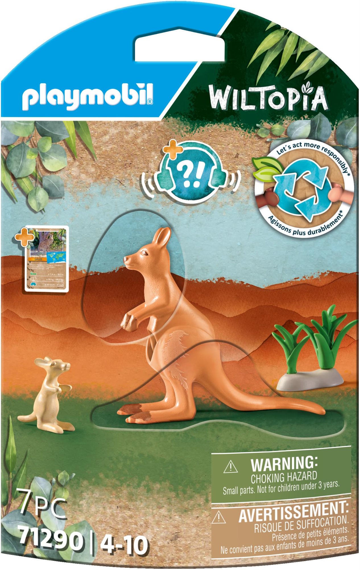 Playmobil 71290 Wiltopia – Klokan s mláďaťom Stavebnica