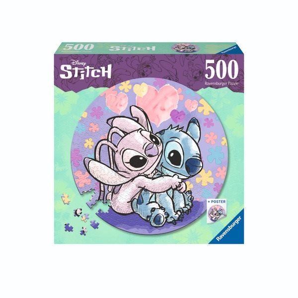 Kruhové puzzle: Disney: Stitch 500 dielikov Puzzle
