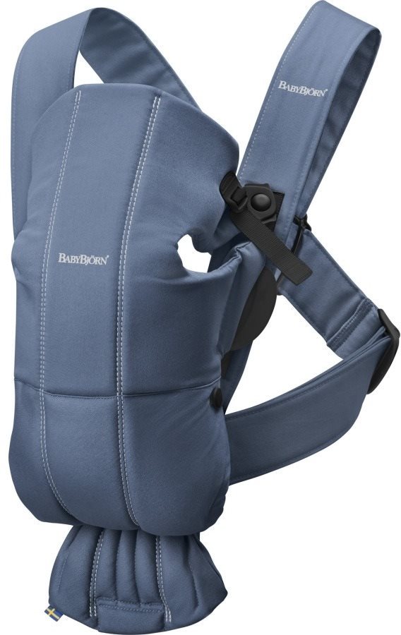 Babybjörn nosič MINI Vintage indigo bavlna Nosič pre dieťa