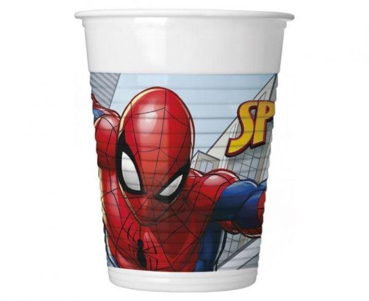 Plastový pohárik – Spiderman  – 200 ml – 8 ks Pohár na nápoje