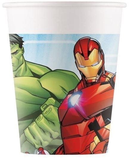 Papierové poháriky Avengers – 200 ml – 8 ks Pohár na nápoje