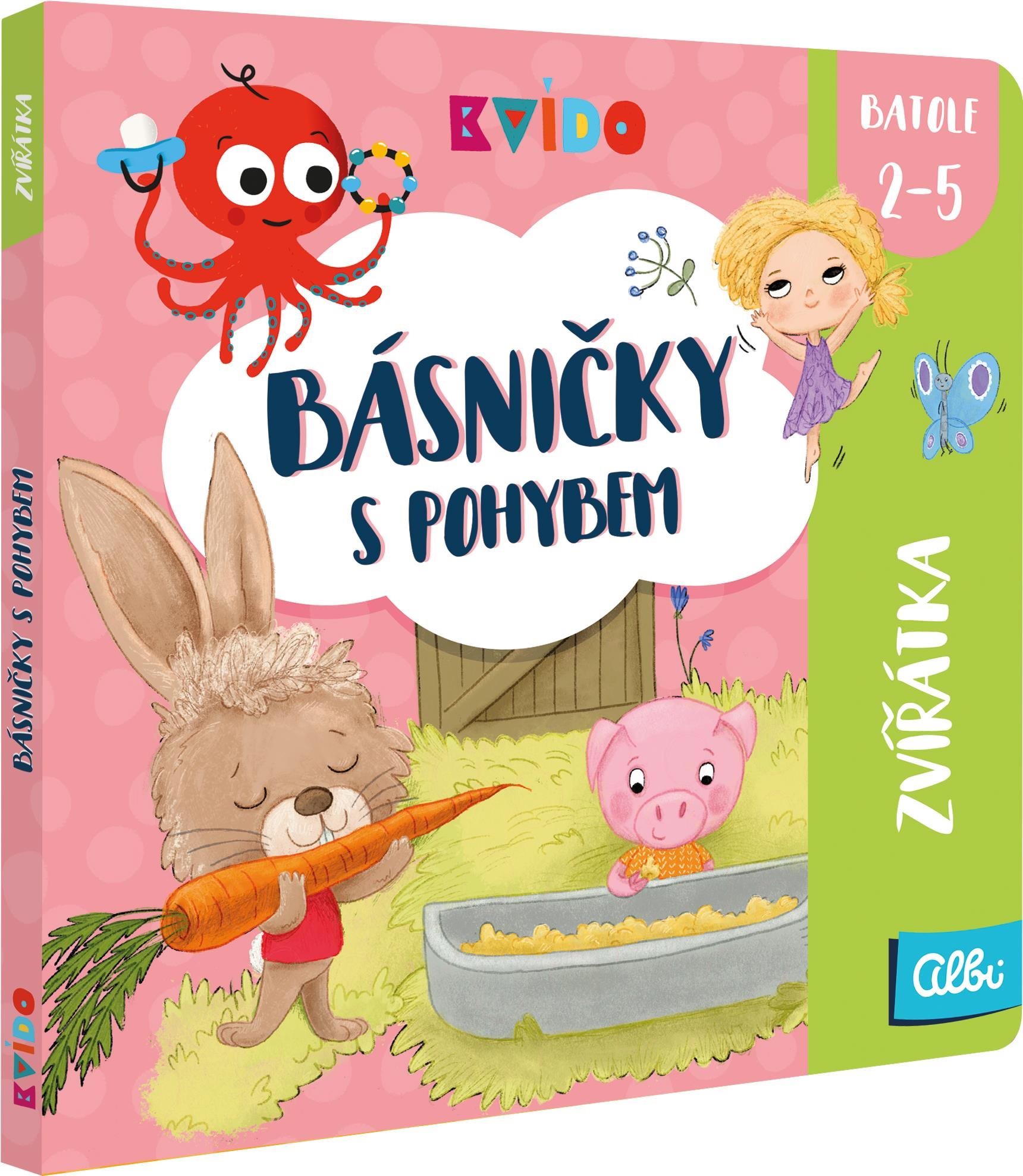 ALBI Kvído – Minikniha – Básničky s pohybem zvířátka CZ Stolová hra