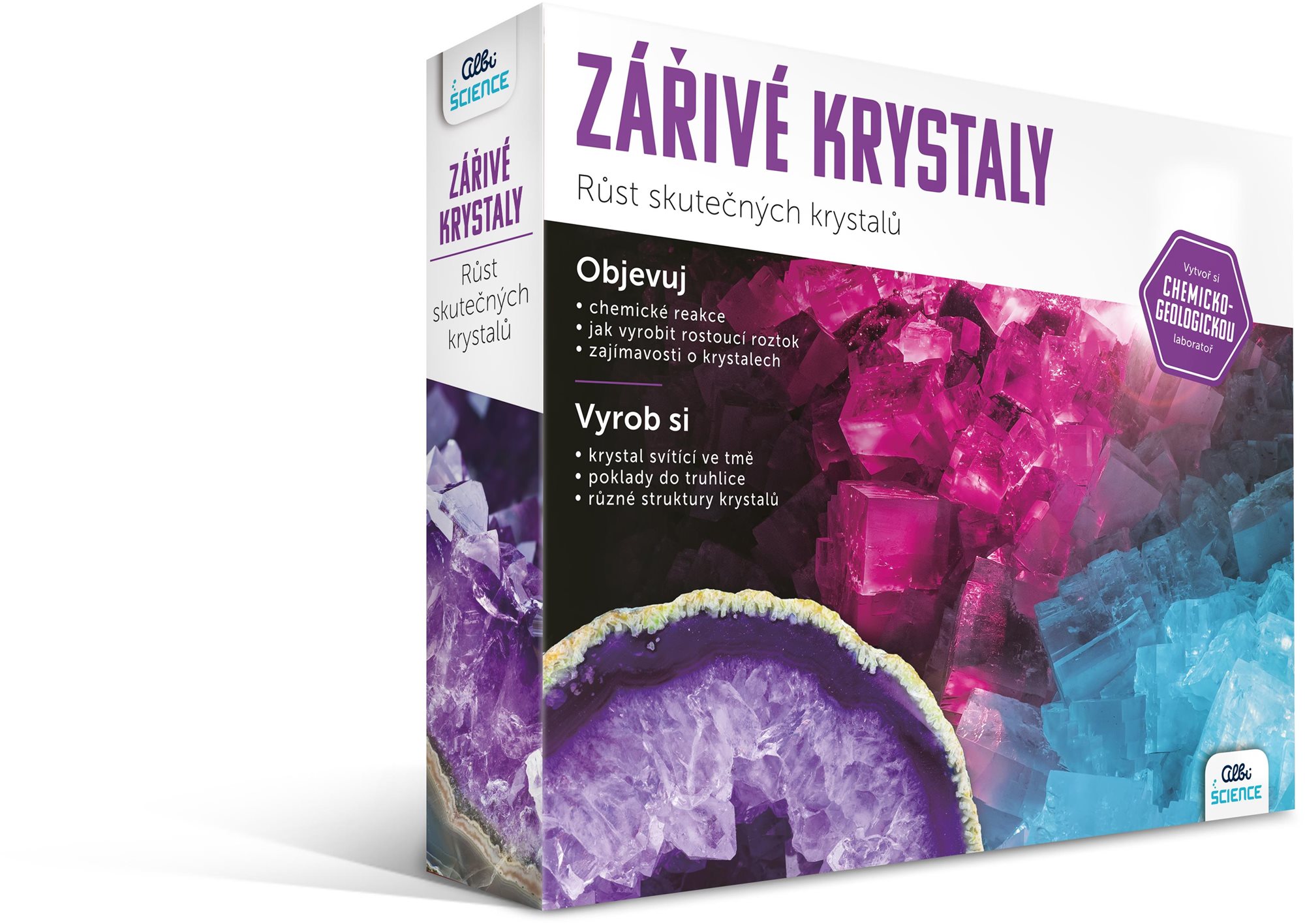 Žiarivé kryštály Experimentálna súprava