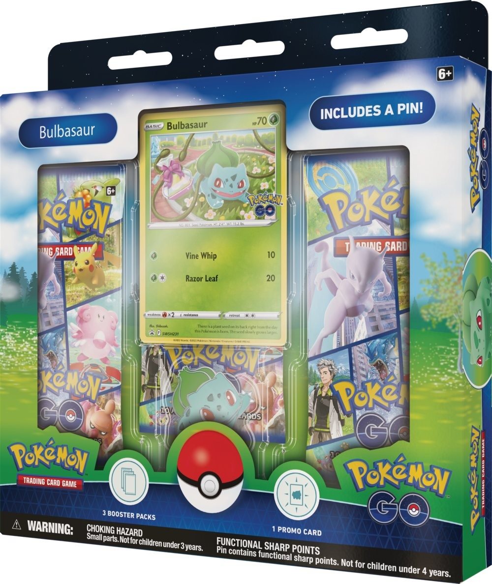 Pokémon TCG: Pokémon GO - Pin Box - Bulbasaur Pokémon karty