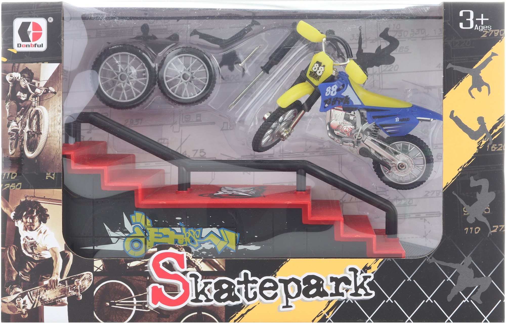 Rámpa motorral Fingerboard rámpa
