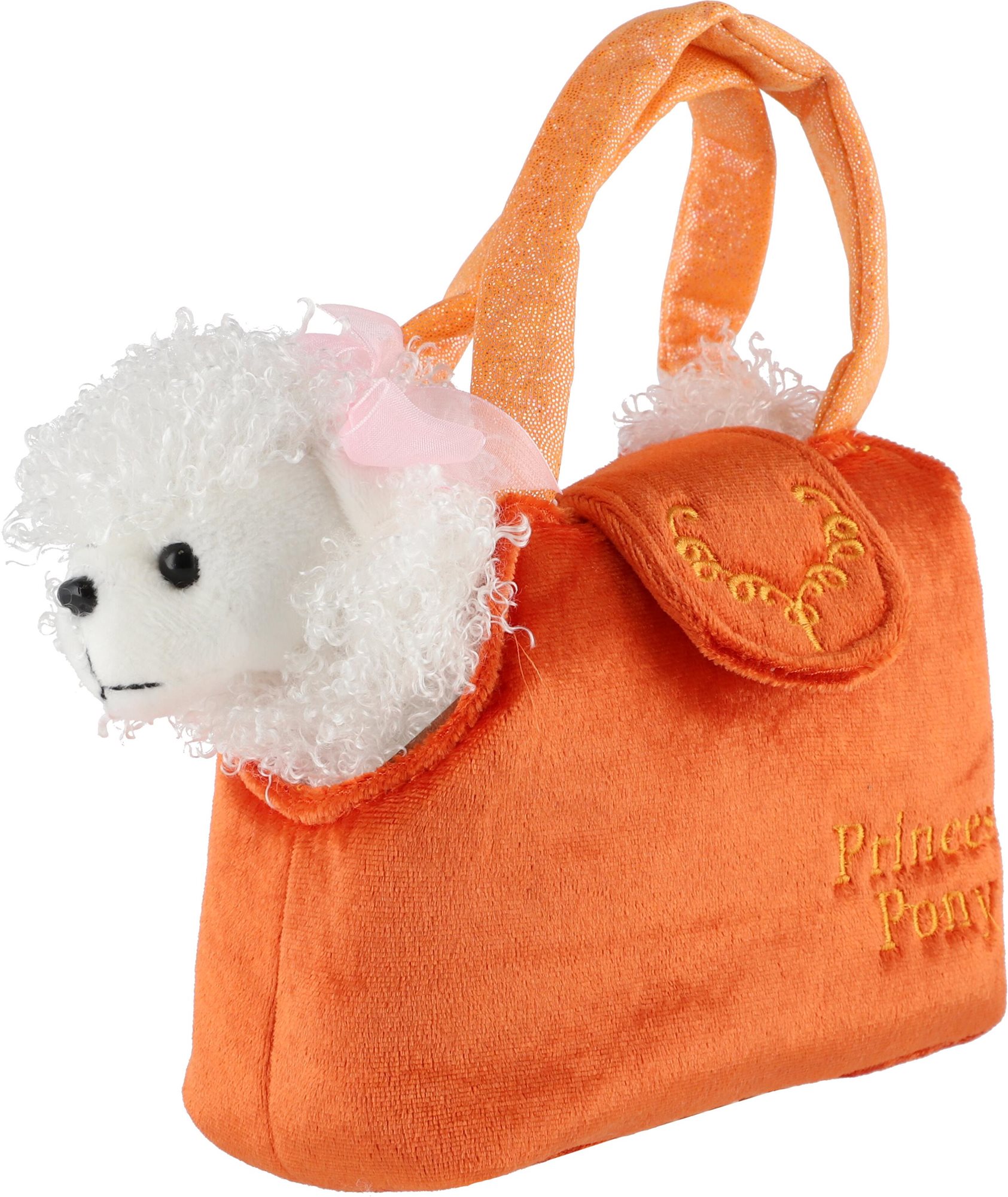 Teddies Kabelka s psíkom žltá Plyšová hračka