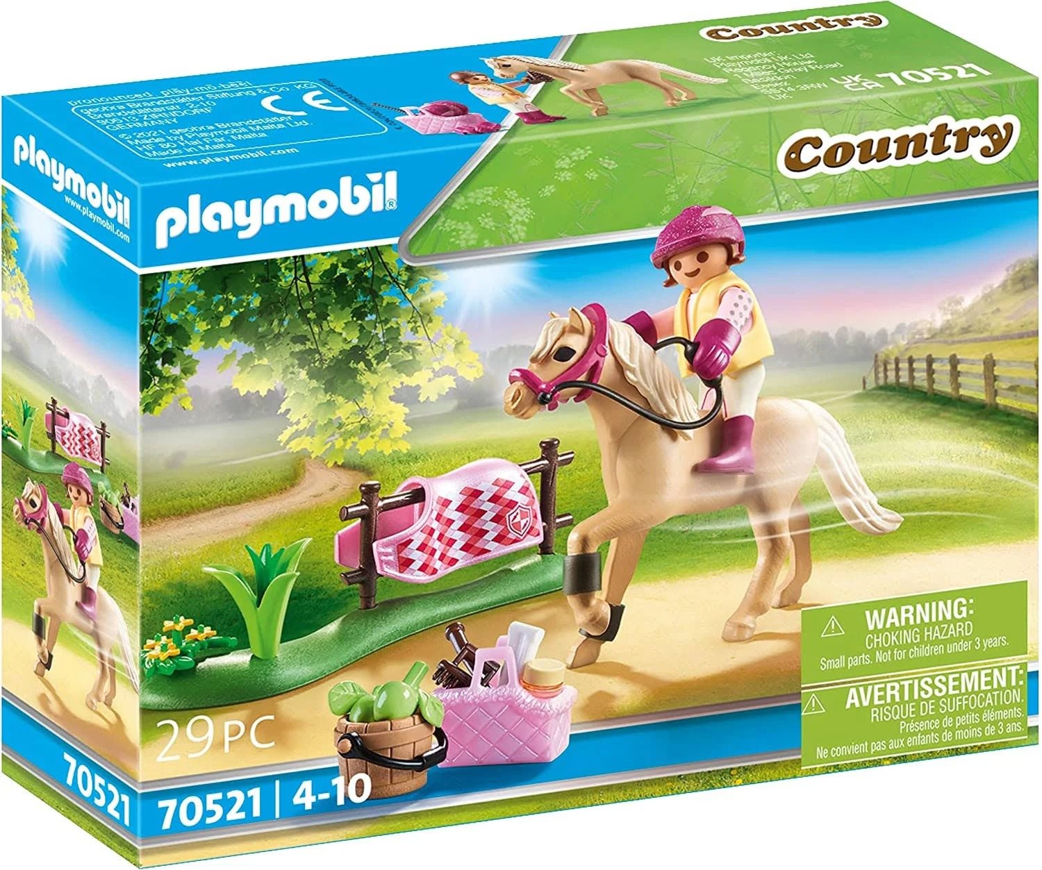 Playmobil Zberateľský poník „Nemecký jazdecký pony" Stavebnica