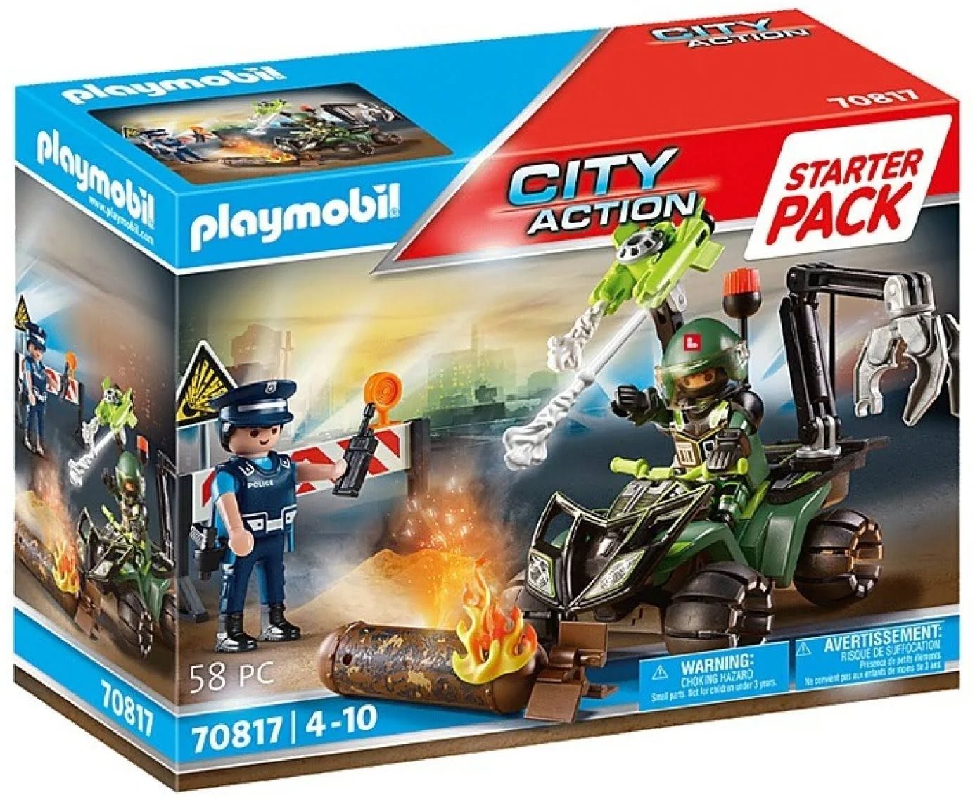 Playmobil Starter Pack Polícia: Nebezpečné cvičenie Stavebnica