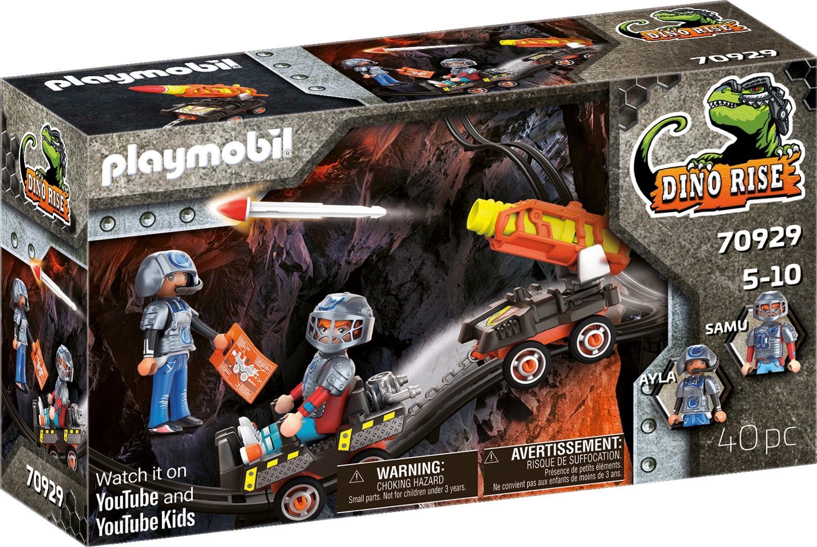 Playmobil 70929 Dino Mine - Rakétakocsi Építőjáték